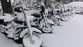 I v zim� jezd�te na motorce?