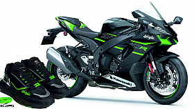 Tenisky Adidas a motorky Kawasaki Ninja