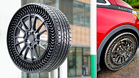 Bezvzduchov� pneu Michelin Uptis vyr�� na silnice