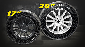 Bezvzduchov� pneu Michelin Uptis vyr�� na silnice