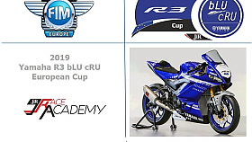 European Cup Yamaha R3 bLU cRU pro mlad jezdce