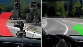 Kamera za oknem automobilu?