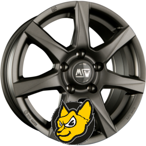 MSW MSW 77 matt dark grey 5.00 x 14 ET 35.00 5x100 matn tmav ed