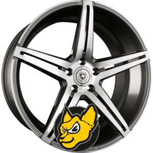 artFORM AF-301 gunmetal polished 9.00 x 21 ET 30.00 5x120 gunmetal s letnou pedn st