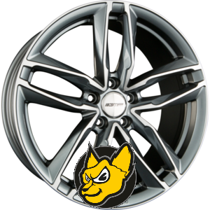 GMP Italia ATOM anthracite diamond 9.00 x 21 ET 26.00 5x112 antracit s le�t�nou p�edn� ��st�