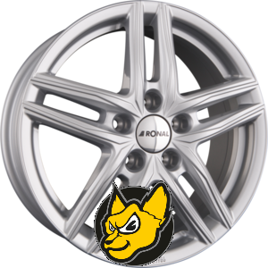 RONAL R65 silber 6.50 x 16 ET 45.00 5x114.3 st��brn�