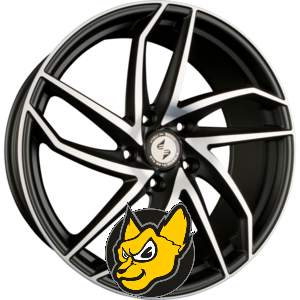 ETA BETA HERON mattschwarz poliert 8.50 x 20 ET 45.00 5x114.3 matn� �ern� s le�t�nou p�edn� ��st�