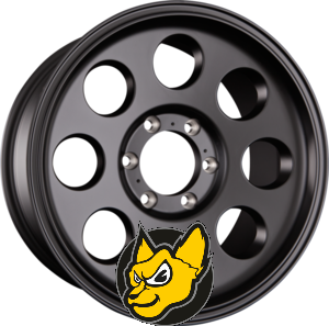 DELTA 4x4 KLASSIK black matt 9.50 x 20 ET 15.00 6x114.3 matn ern