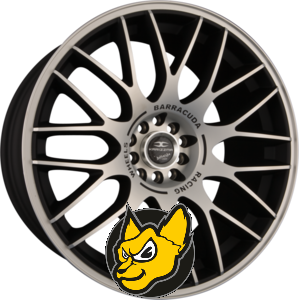 BARRACUDA KARIZZMA Matt Black Polished 8.00 x 18 ET 38.00 4x100 matn� �ern� s le�t�nou p�edn� ��st�